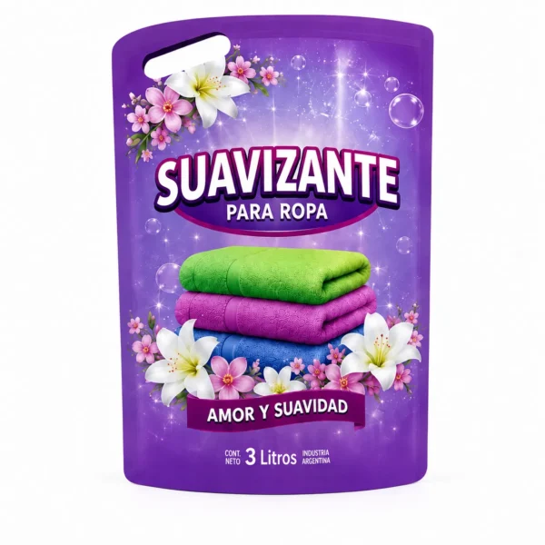 Doypack 3L con Asa para Suavizante (Pack x 50) | SISA Envases
